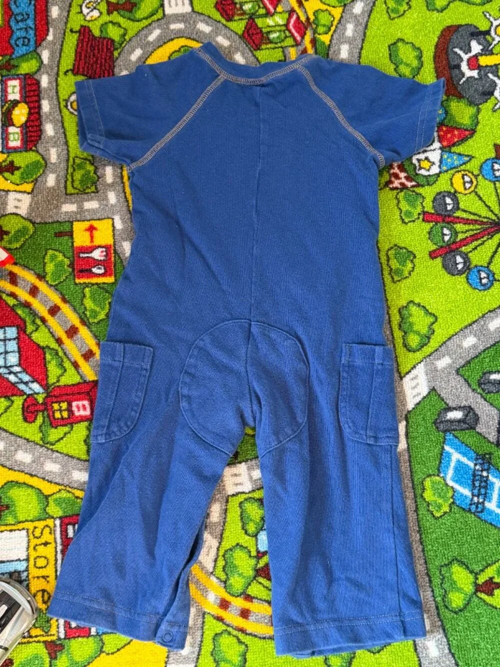 2007 Gymboree Blue Dog Baseball Champ One Piece Baby Toddler Size 12-18M